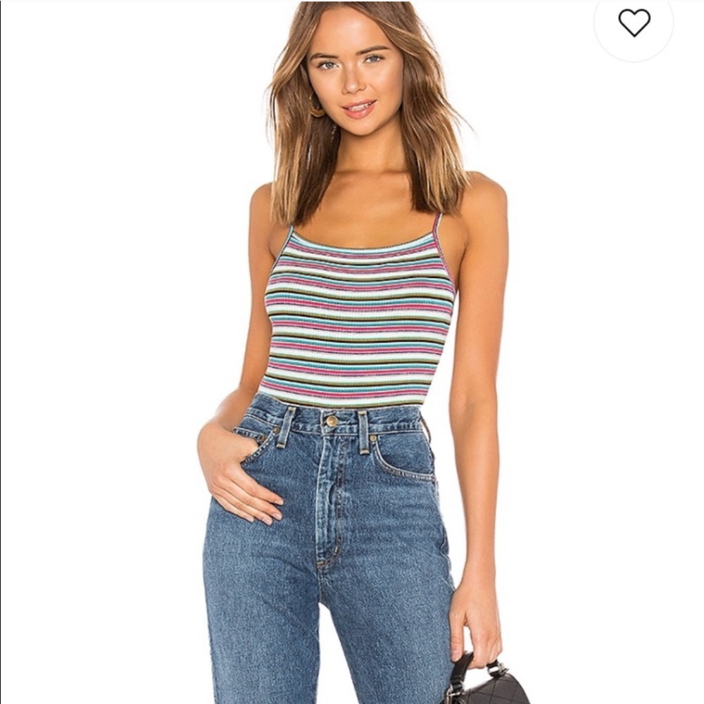 REVOLVE ABOUT US STRIPED BODYSUIT